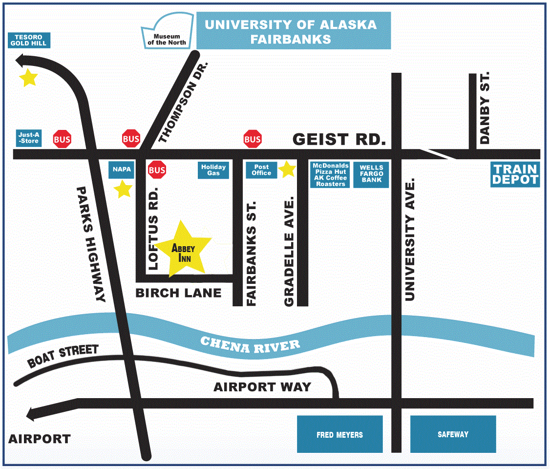 map to Abbey Archway Inn